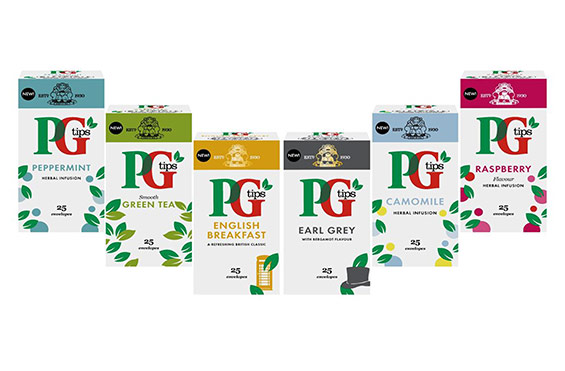 PG tips hot tea flavours