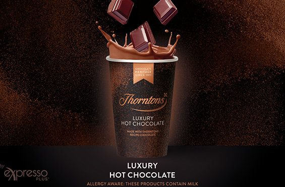 Thorntons Hot Chocolate Brand is instantly recognisable